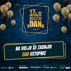 Aktualov koncert za 17. rojstni dan: zadnjih 500 vstopnic