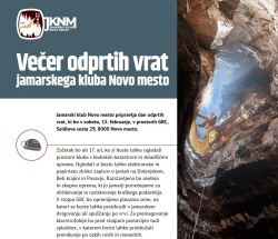 Večer odprtih vrat Jamarskega kluba Novo mesto: Če gre prepih naprej, bomo šli tudi mi 