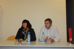 Tamaro Vonta je včeraj v Krško prišel podpreti tudi kmetijski minister Dejan Židan.