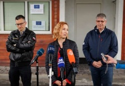 Marjan Šarec, Alenka Kovač in Boštjan Poklukar