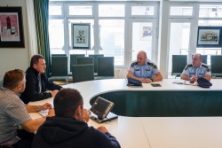 Na občini so pripravili srečanje s predstavniki policije. (Foto: Občina Ivančna Gorica)