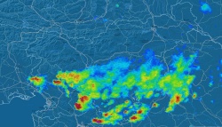Trenutna radarska slika padavin (ob 10.30)