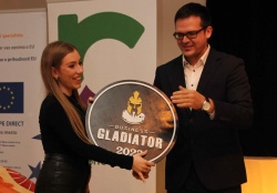 Kristina Matić iz podjetja Marivell in Marko Vukobrat, vodja projekta Business Gladiator (Foto: M. Ž.)