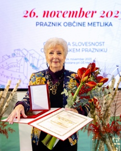 Častna občanka Ivanka Kraševec Prešern (Fotografije: Občina Metlika)
