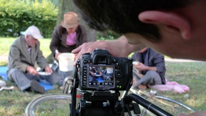 Snemanje filma Zajtrk na travi, ki je bil prikazan v tekmovalnem programu 16. FSF