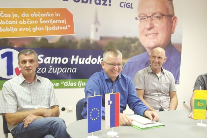 Andrej Mikec, Samo Hudoklin in Simon Kajtna.