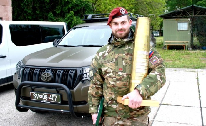 Blaž Režek, najboljši vojak leta 2018 v Slovenski vojski (Foto: M. L.)