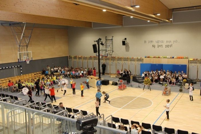 Športno dvorano pri OŠ Toneta Pavčka so odprli septembra 2017. (Foto: M. Ž.)