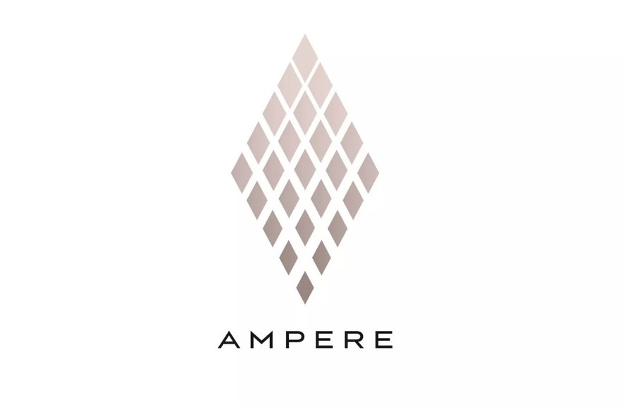 Zaščitni znak podjetja Ampere izhaja iz romba, značilnega za tradicionalni znak Renaulta.