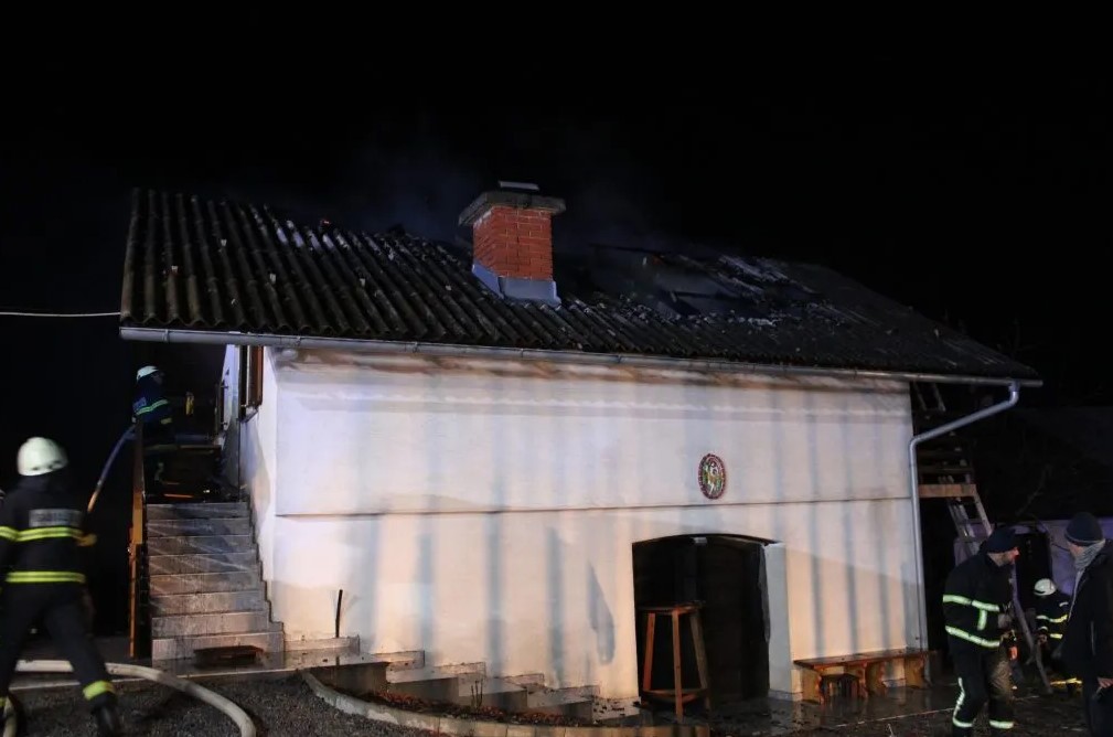 Požar na Kalcah (Več fotografij spodaj v fotogaleriji); vse foto: PGE Krško