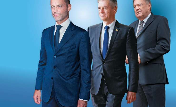Aleksander Čeferin, Robert Golob in Zoran Janković zasedajo prva tri mesta na lestvici vplivnih Slovencev. (Foto: fotomontaža Reporter)