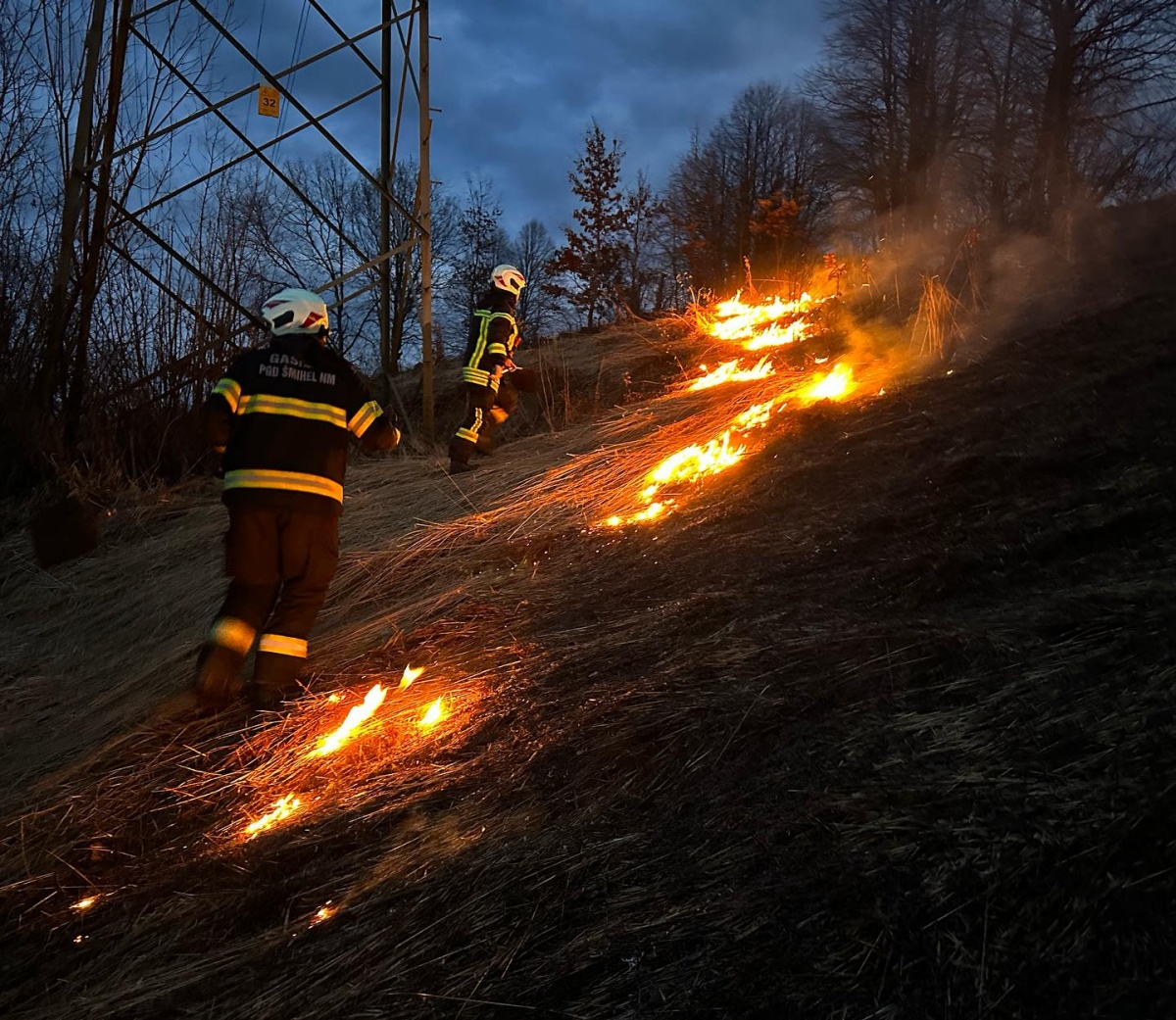 Včeraj na Poganškem vrhu (Fotografije: PGD Šmihel)