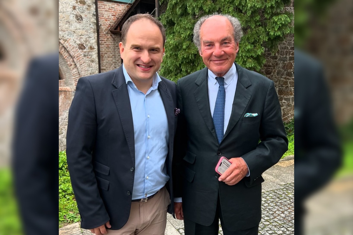 Jure Tomič in Georg Josef Riedl sta se srečala na Ljubljanskem gradu.