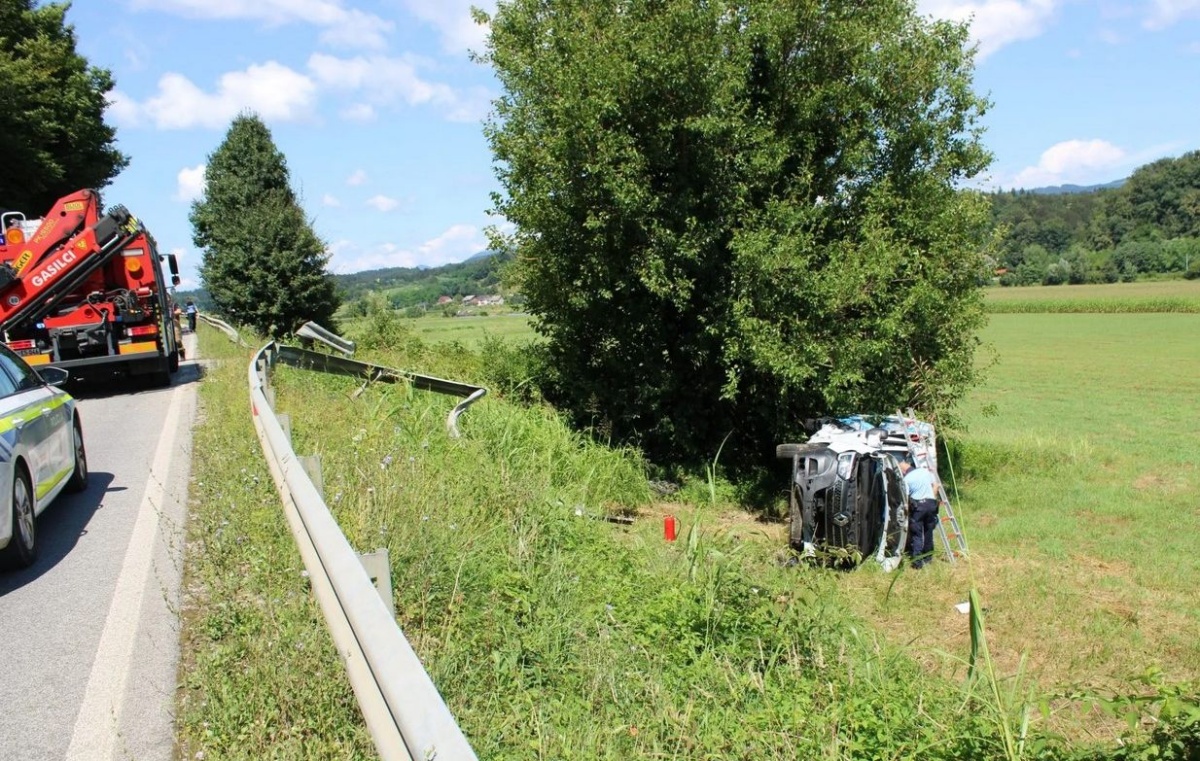 Nesreča pri Pijavškem (Foto, tudi spodaj v fotogaleriji: PGE Krško)