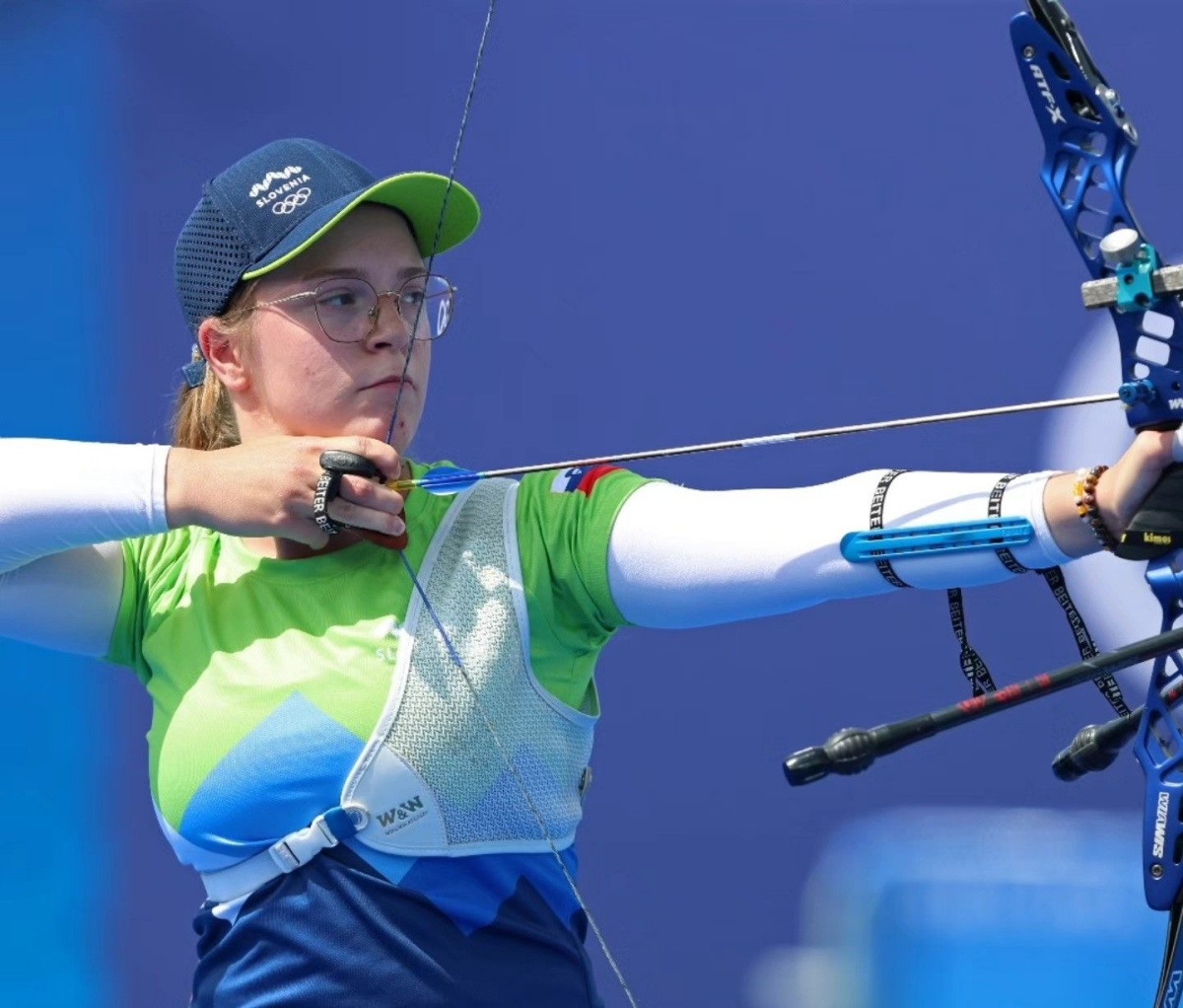 Žana Pintarič, 20-letna Semičanka, v današnjem nastopu (Foto: Lokostrelska zveza Slovenije)