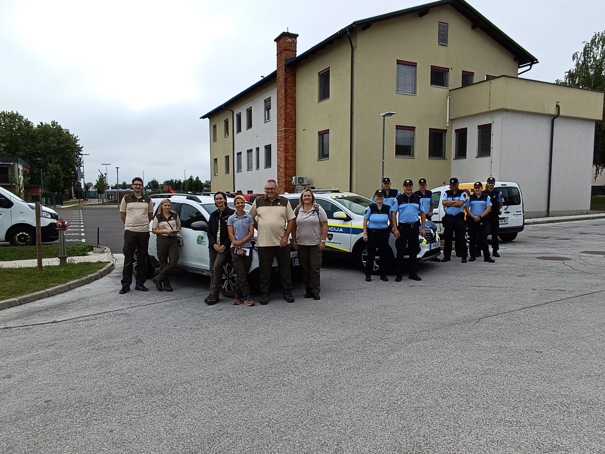 V gozd na Gorjancih so se odpravili policija in gozdarji. (Foto: Zavod za gozdove Slovenije)