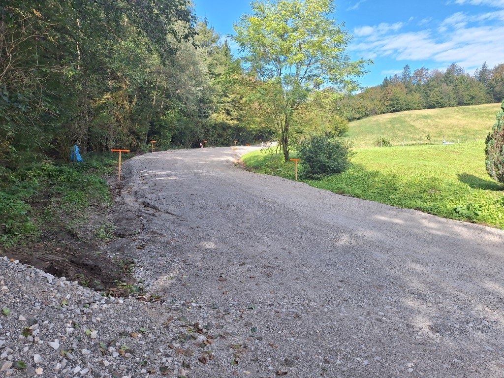 Šentrupert - sanacija ceste proti Zabukovju (Foto: Občina Šentrupert)