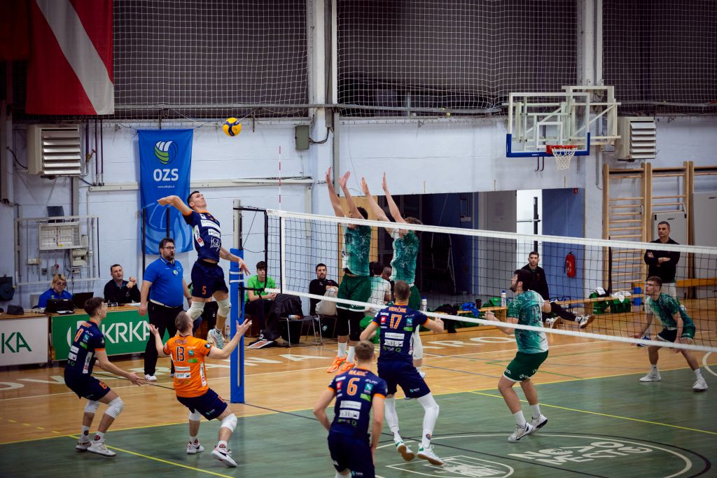 ACH Volley je za zmago v Novem mestu potreboval štiri nize. (foto: Simon Vesel/MOK Krka)