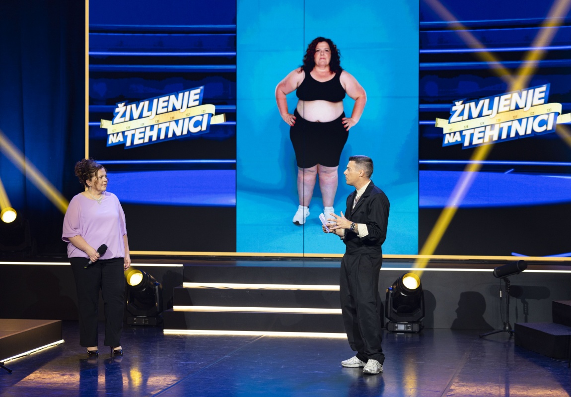 Sabina Božičnik je imela avgusta, ob vstopu v šov, 136,3 kilograma. Zdaj jih ima že več kot 20 kilogramov manj. (Foto: Planet TV)